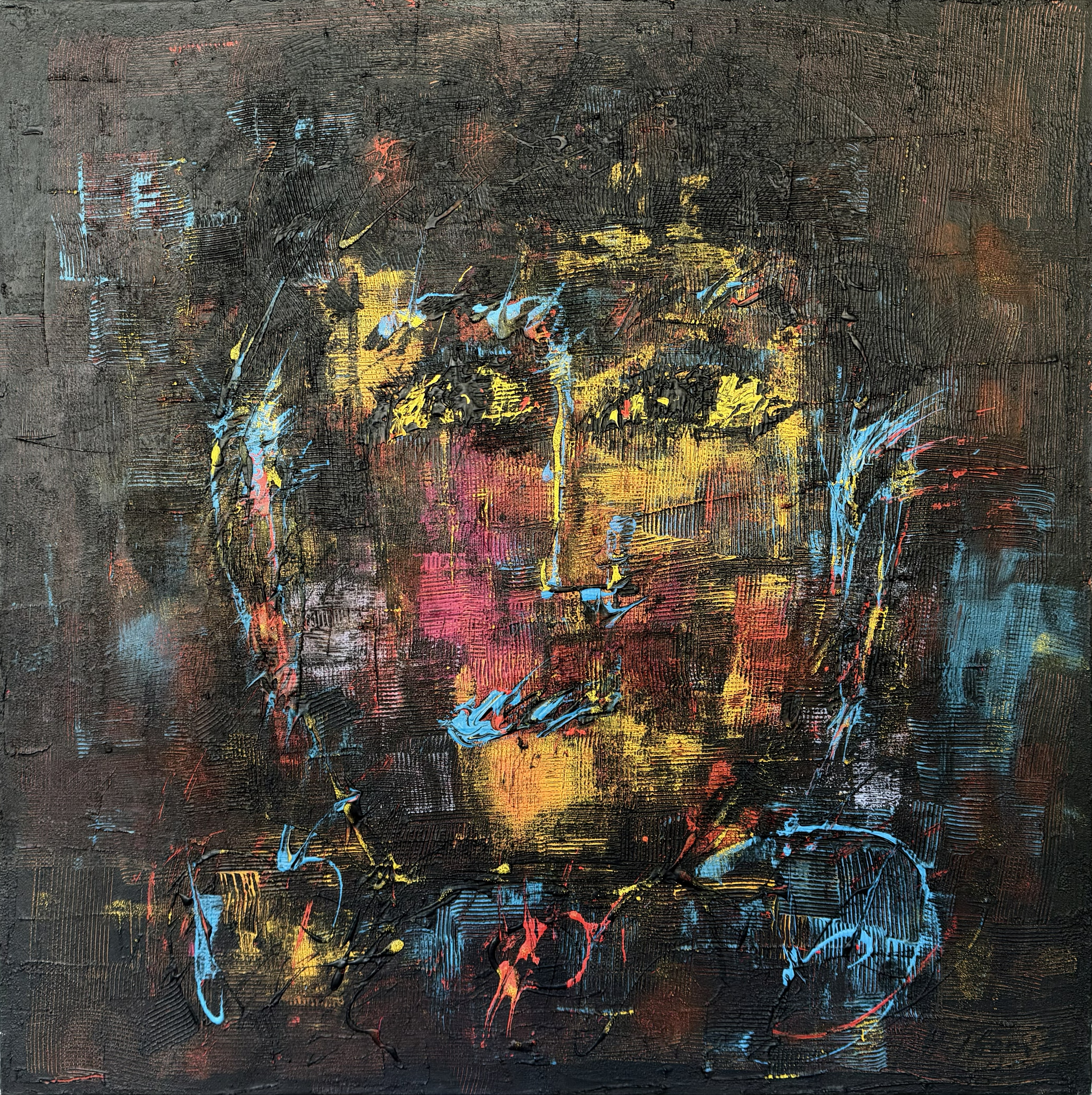 Zwischen den Schichten - I (80x80cm)