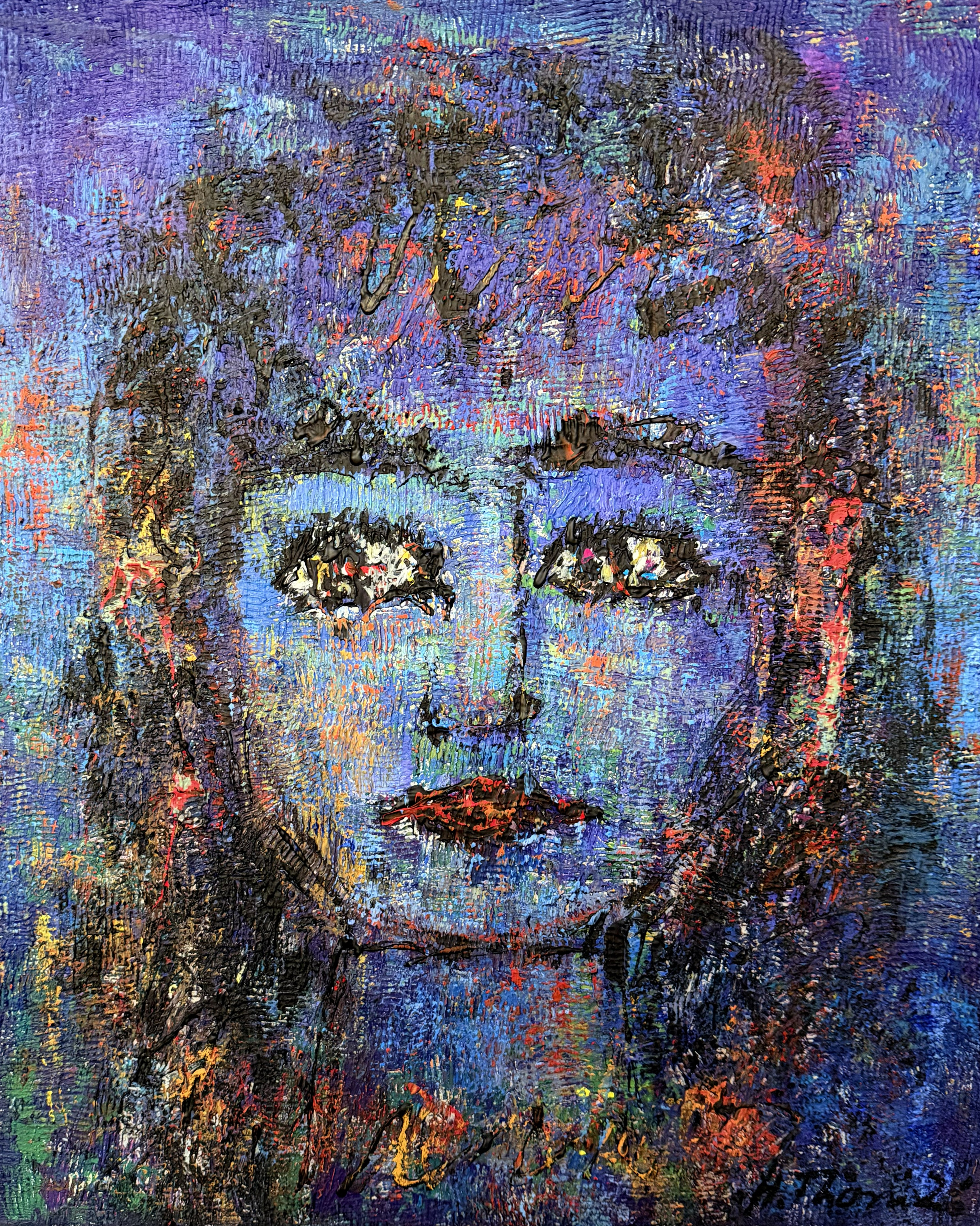 Zwischen den Schichten - Gesicht III