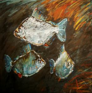 Fische 50 x 50 (verkauft)