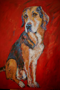 Hund 50 X 70 (verkauft)